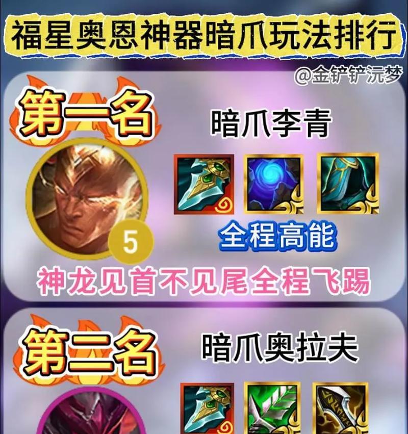 奥恩开局出装最新搭配攻略（提升胜率的关键装备选择与策略）